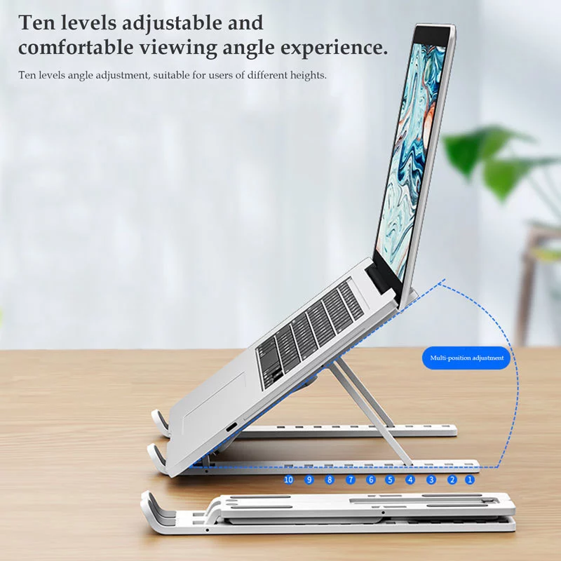 Ergonomic, adjustable and foldable Non-slip Laptop Stand - Work from home essantials